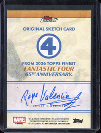 2026 Topps Finest Fantastic Four Bombastic Bag-Man Sketch Card