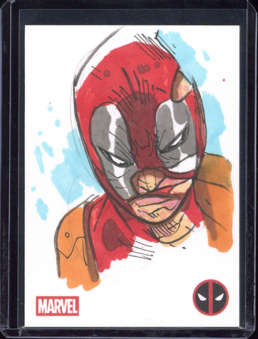 2025 Topps Deadpool Chrome Deadpool Sketch Card