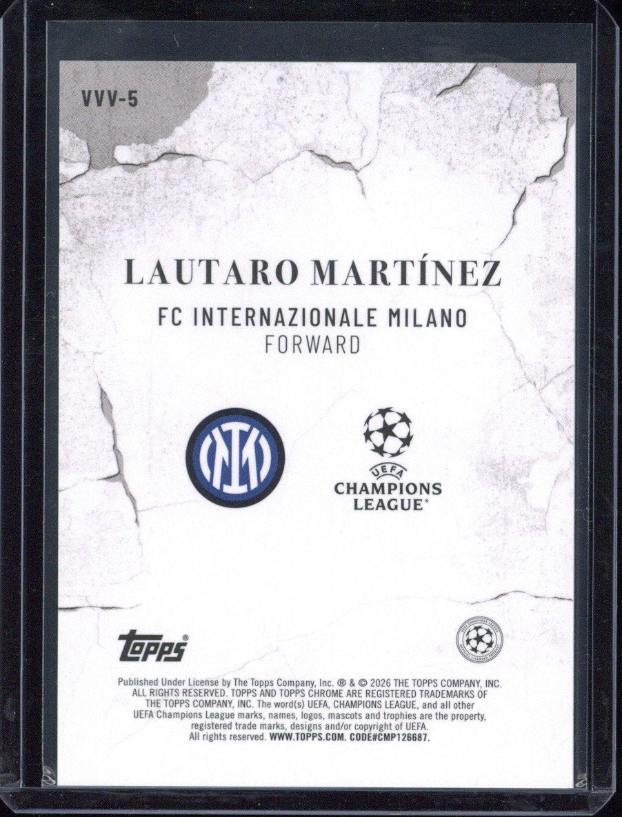 2025-26 Topps Chrome UCC Lautaro Martinez Veni Vidi Vici #VVV-5
