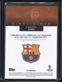 2025 Topps UCC Simplicidad Gavi Autograph /5