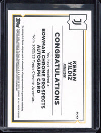 2022-23 Topps Chrome Kenan Yildiz 1st Bowman Autograph #BC-KY