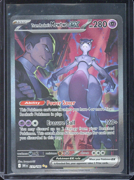 2025 Pokemon DRI EN Rocket's Mewtwo ex SIR #231