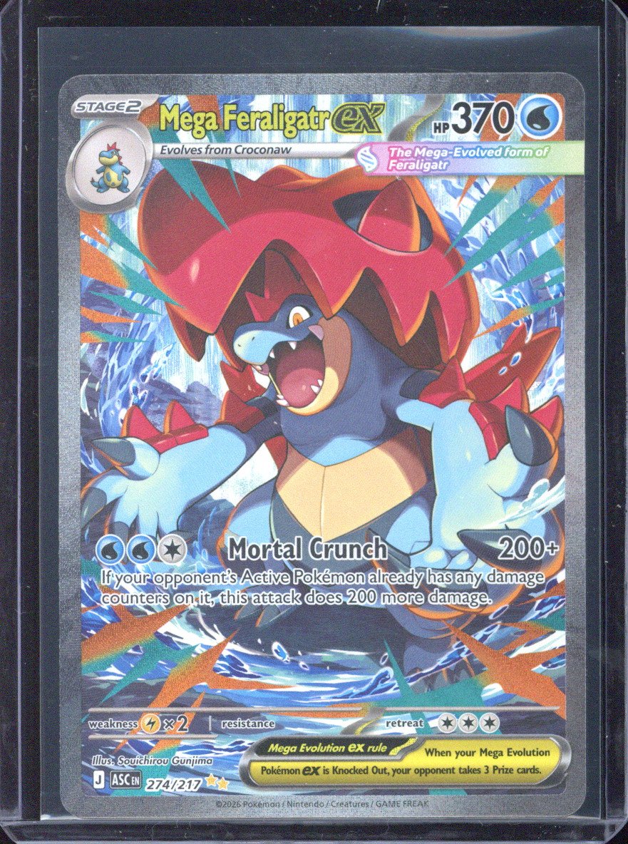 2026 Pokemon ASC EN Mega Feraligatr ex SIR #274