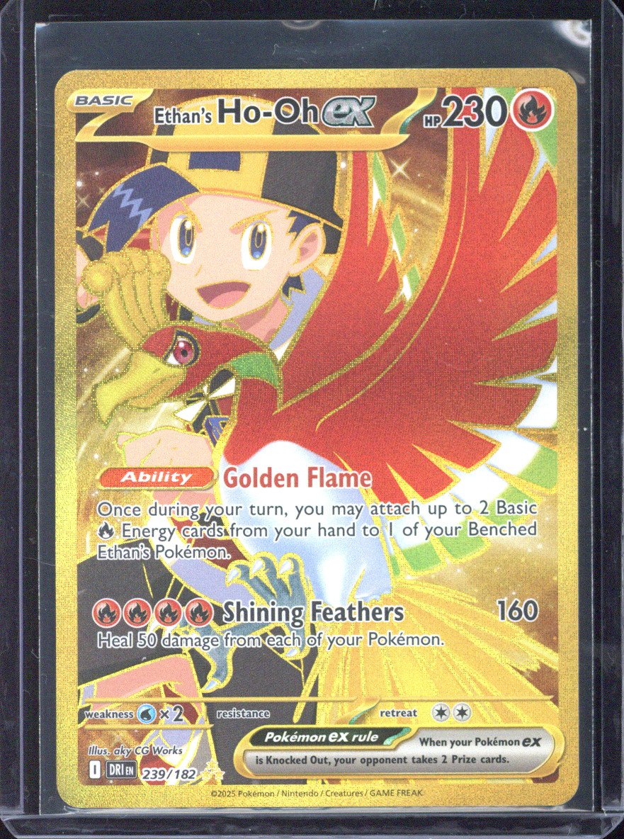 2025 Pokemon DRI EN Ethan's Ho-Oh ex Hyper Rare #239