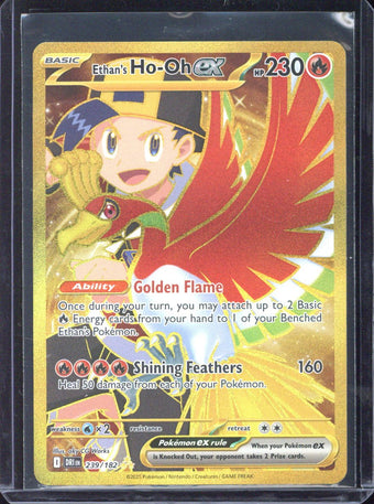 compare product 2025 Pokemon DRI EN Ethan's Ho-Oh ex Hyper Rare #239