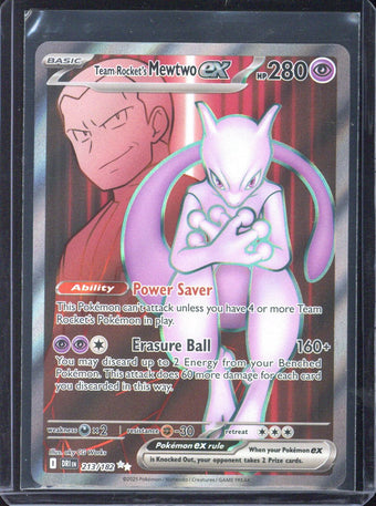 compare product 2025 Pokemon DRI EN Rocket's Mewtwo ex Ultra Rare #213