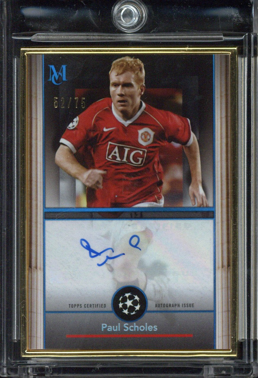 2024-25 Topps Museum UCC Paul Scholes Framed Autograph /75 #FA-PS