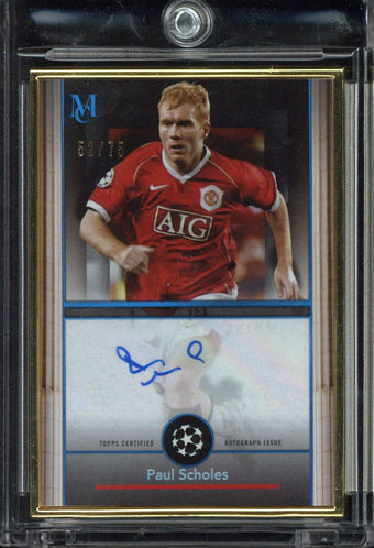 compare product 2024-25 Topps Museum UCC Paul Scholes Framed Autograph /75 #FA-PS