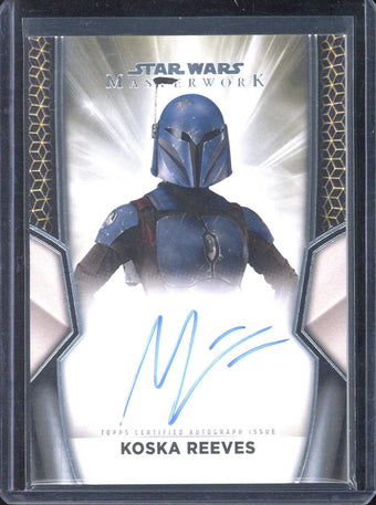 compare product 2025 Topps Star Wars Masterwork Koska Reeves Autograph #A-MV