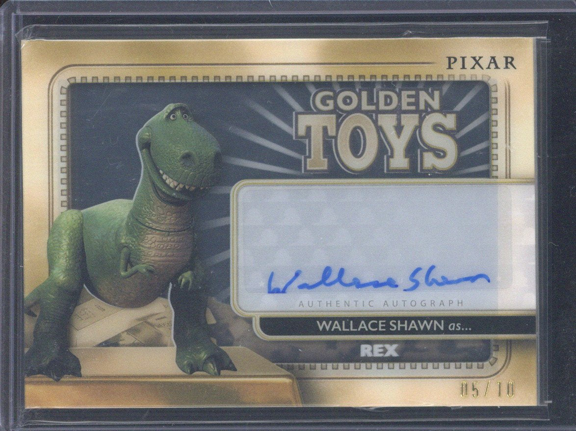 2025 Topps 30 Years of Toy Story Wallace Shawn as Rex  Golden Toys Autograph /10 #GT-WS