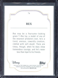 2024 Topps Chrome Disney Sapphire Rex /10 #74