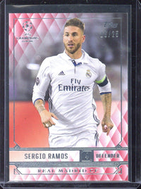 2016-17 Topps UCL Showcase Red Sergio Ramos /25 #162