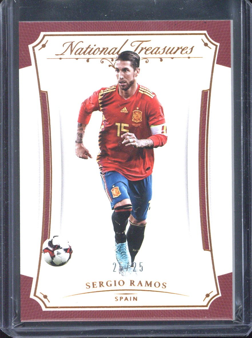 2018 Panini National Treasures Sergio Ramos Bronze /25 #73