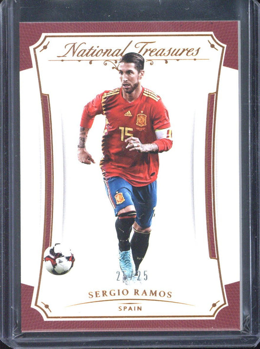 2018 Panini National Treasures Sergio Ramos Bronze /25 #73