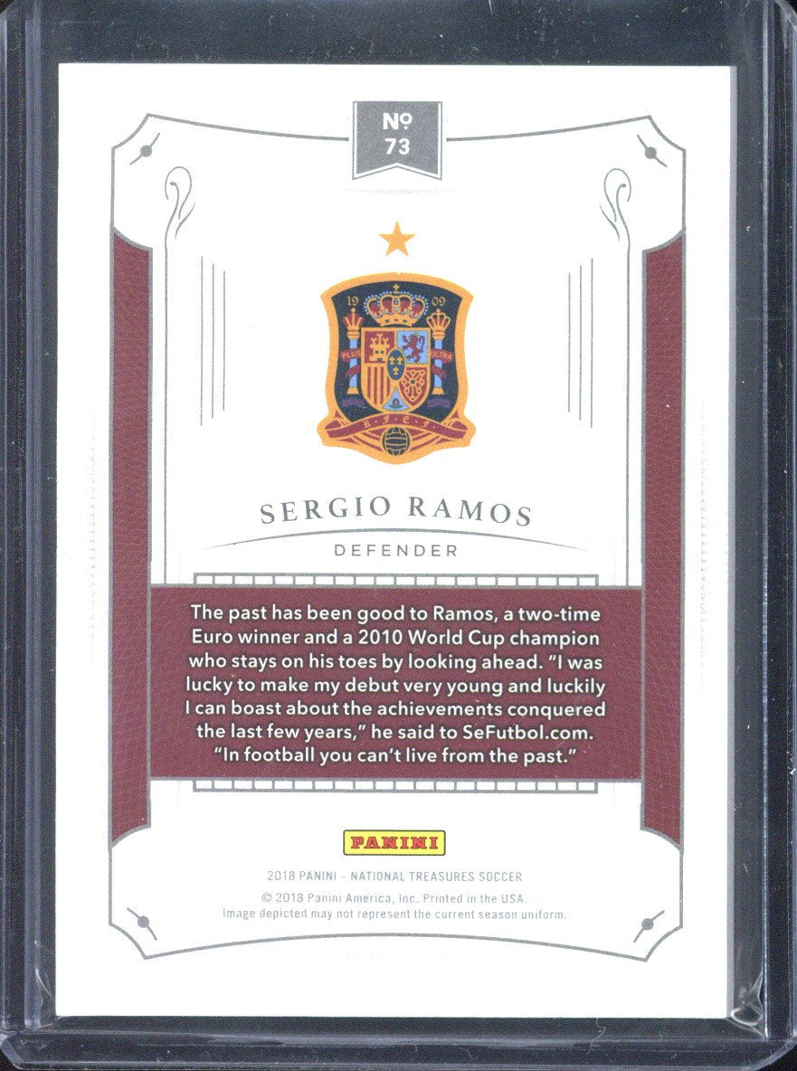 2018 Panini National Treasures Sergio Ramos Bronze /25 #73