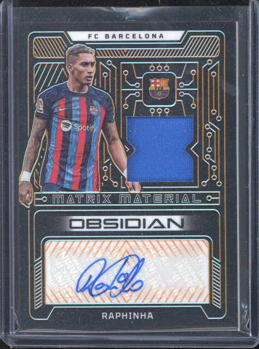 2022-23 Panini Obsidian Raphinha Autograph Relic /75 #MMA-RHA