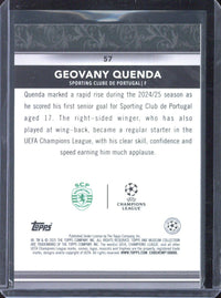 2024-25 Topps Museum UCC Geovany Quenda RC /10 #57