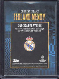 2024-25 Topps UCC Gold Ferland Mendy Autograph /49