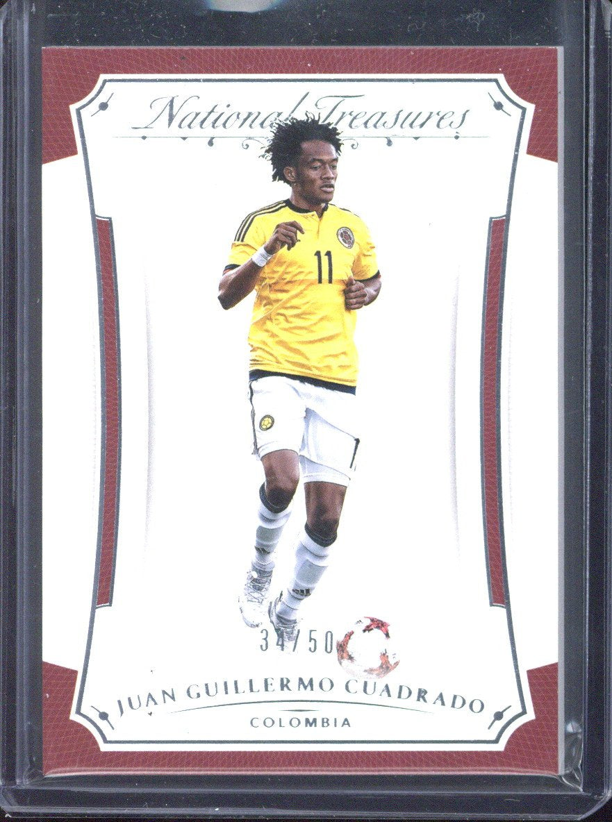 2018 Panini National Treasures Juan Guillermo Cuadrado /50