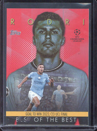 2023-2024 Topps UCL Rodri Best of the Best /5 #BM-1