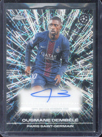 2025-26 Topps Chrome UCC Ousmane Dembele Black Lazer Autograph #BLA-OD
