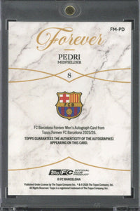2025-26 Topps FC Barcelona Forever Pedri Autograph /25 #FM-PD