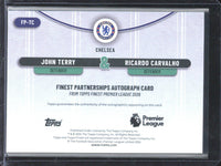2025-26 Topps Finest Premier League John Terry / Ricardo Carvalho Dual Autograph /75 #FP-TC