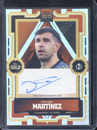 2025-26 Topps Gold UCC Emiliano Martinez Autograph /25