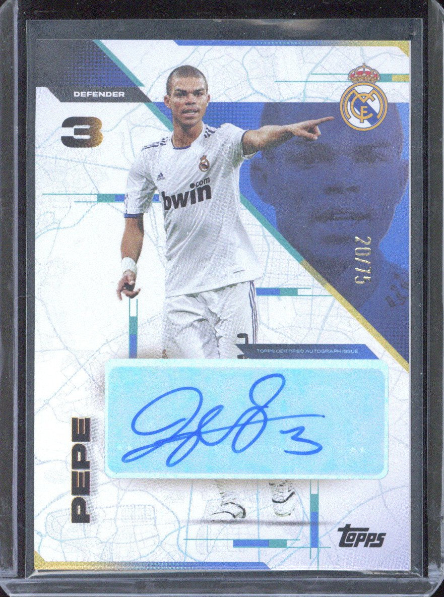 2025-26 Topps Los Blancos Pepe Autograph /75 #MM-PE