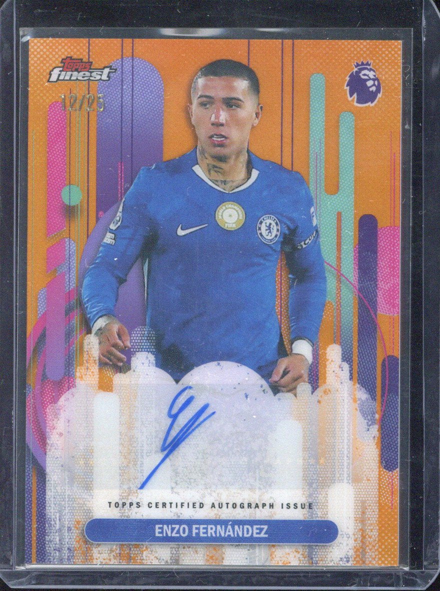 2025-26 Topps Finest Premier League Enzo Fernandez Autograph /25 FA-EF