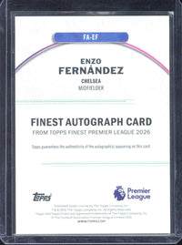 2025-26 Topps Finest Premier League Enzo Fernandez Autograph /25 FA-EF
