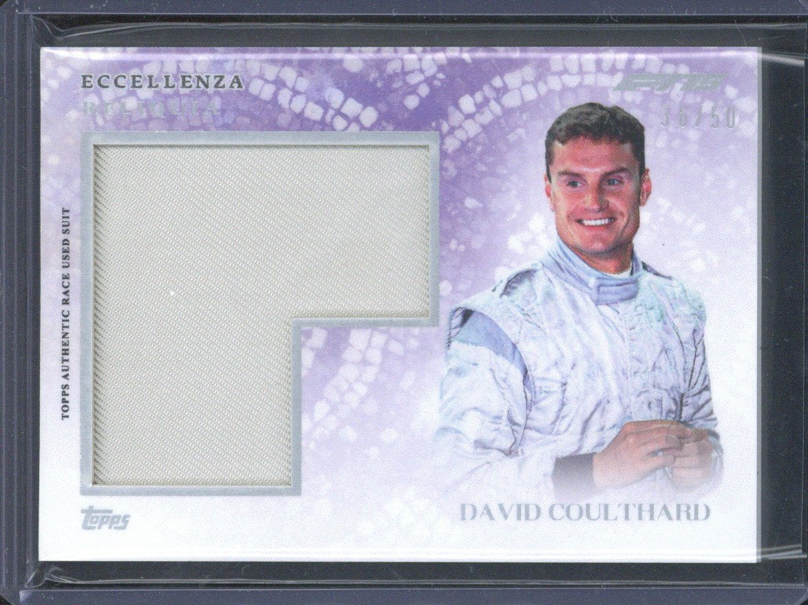 2025 Topps Eccellenza F1 David Coulthard Relic