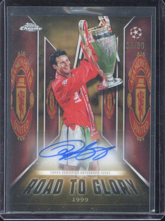2025-26 Topps Chrome UCC Ryan Giggs Road to Glory Autograph /50 #RTG-RG