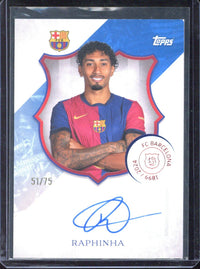 2024-25 Topps 125 Years Anniversary FC Barcelona Raphinha Autograph /75 #LA-RP