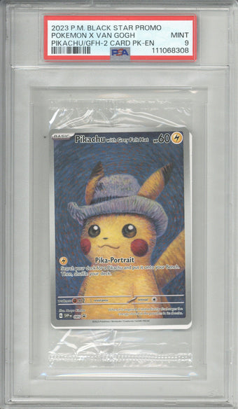 compare product 2025 Pokemon Black Star Promo Pokemon X Van Gogh Pikachu / GFH-2 Card PK-EN PSA 9
