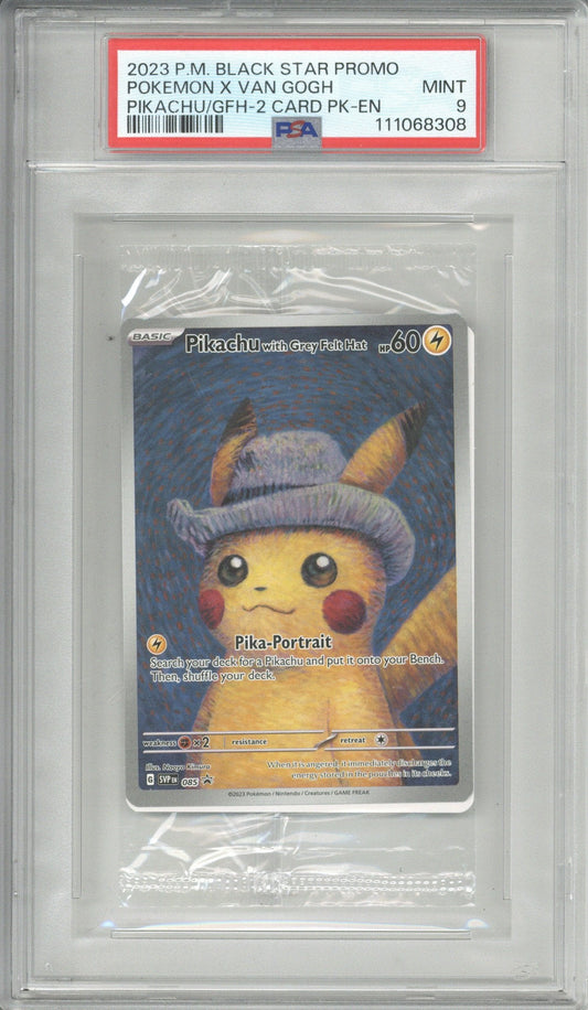 2025 Pokemon Black Star Promo Pokemon X Van Gogh Pikachu / GFH-2 Card PK-EN PSA 9