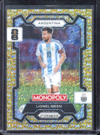 2026 Panini Monopoly Prizm World Cup Lionel Messi Gold Big Money Shimmer /500 #1