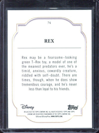 2024 Topps Chrome Disney Rex Orange Refractor /25 #74