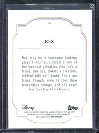 2024 Topps Chrome Disney Rex Mickey Mouse Refractor /28 #74
