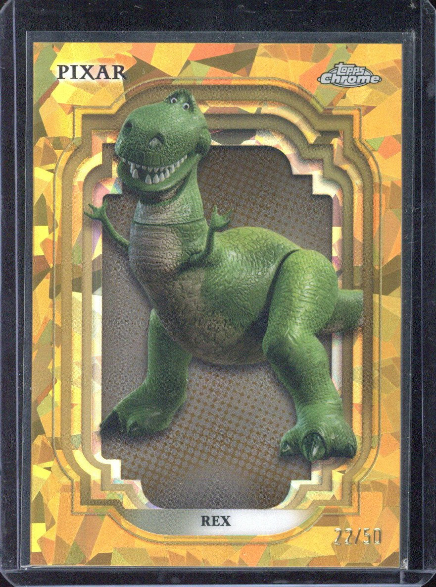 2024 Topps Chrome Disney Sapphire Rex /50 #74