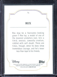 2024 Topps Chrome Disney Sapphire Rex /50 #74