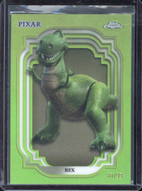 2024 Topps Chrome Disney Rex Green Refractor /99 #74