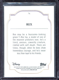 2024 Topps Chrome Disney Rex Green Refractor /99 #74
