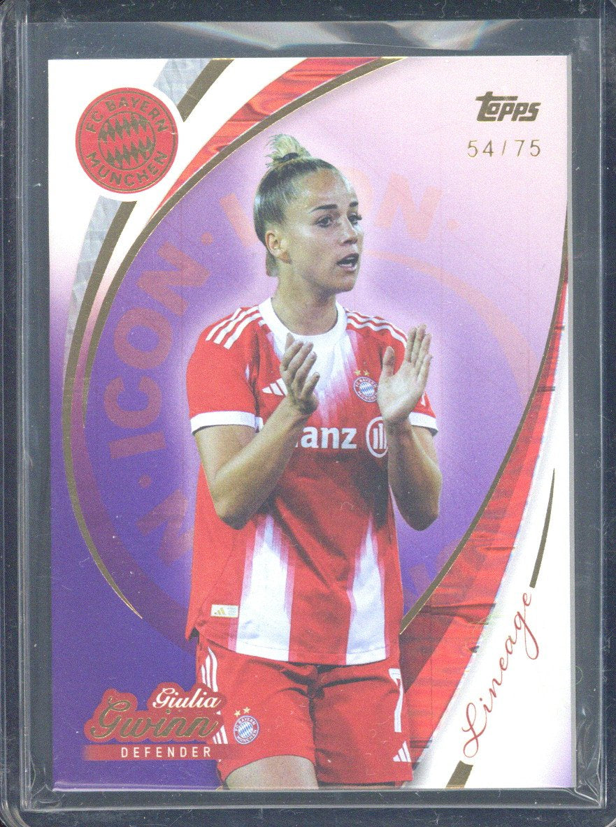 2025-26 Topps FC Bayern München Lineage Giulia Gwinn /75 #9