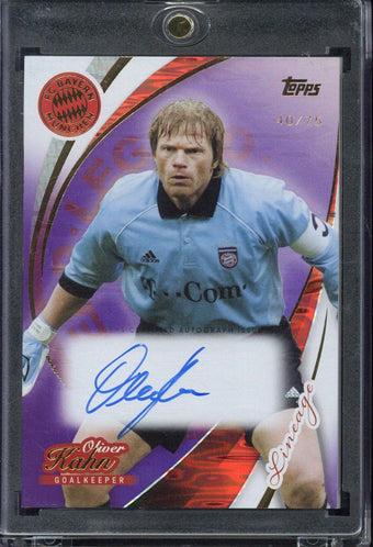 compare product 2025-26 Topps FC Bayern München Lineage Oliver Kahn Autograph /75 #LA-OK