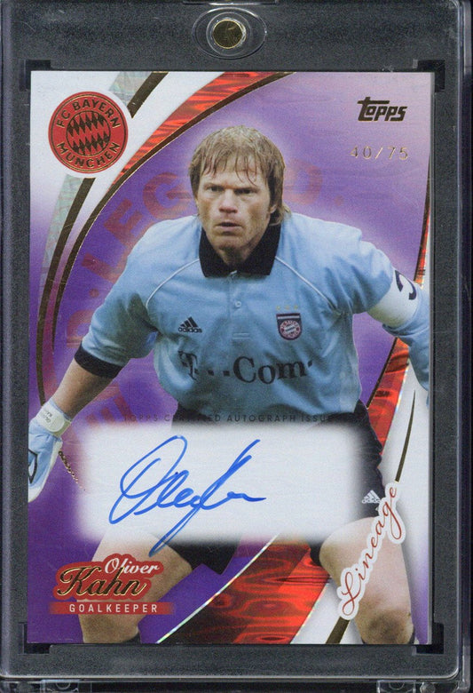 2025-26 Topps FC Bayern München Lineage Oliver Kahn Autograph /75 #LA-OK