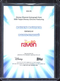 2026 Topps Disney Chrome Raven Baxter Portrayed By Raven Symone Autograph /75 #DCA-RS