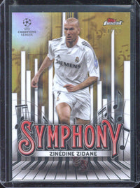 2025 Topps Finest Zinedine Zidane Symphony /50