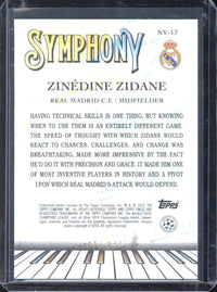 2025 Topps Finest Zinedine Zidane Symphony /50