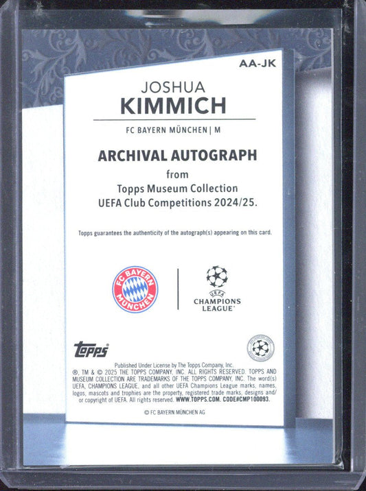2024-25 Topps Museum Joshua Kimmich Autograph /25